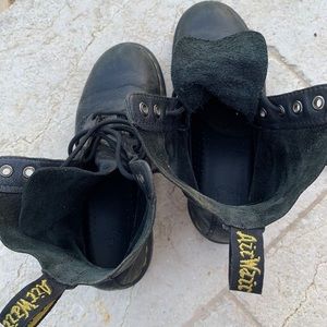 Dr. Martens Milled Napa Leather Laced Boots
